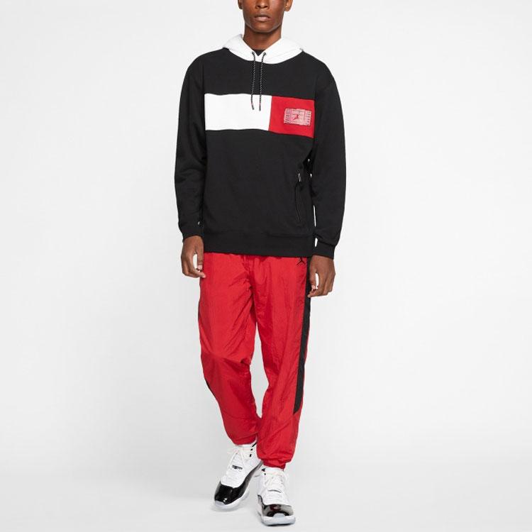 Jordan Air 11 Legacy Sweat à capuche patchwork homme hauts noir CU1510-010