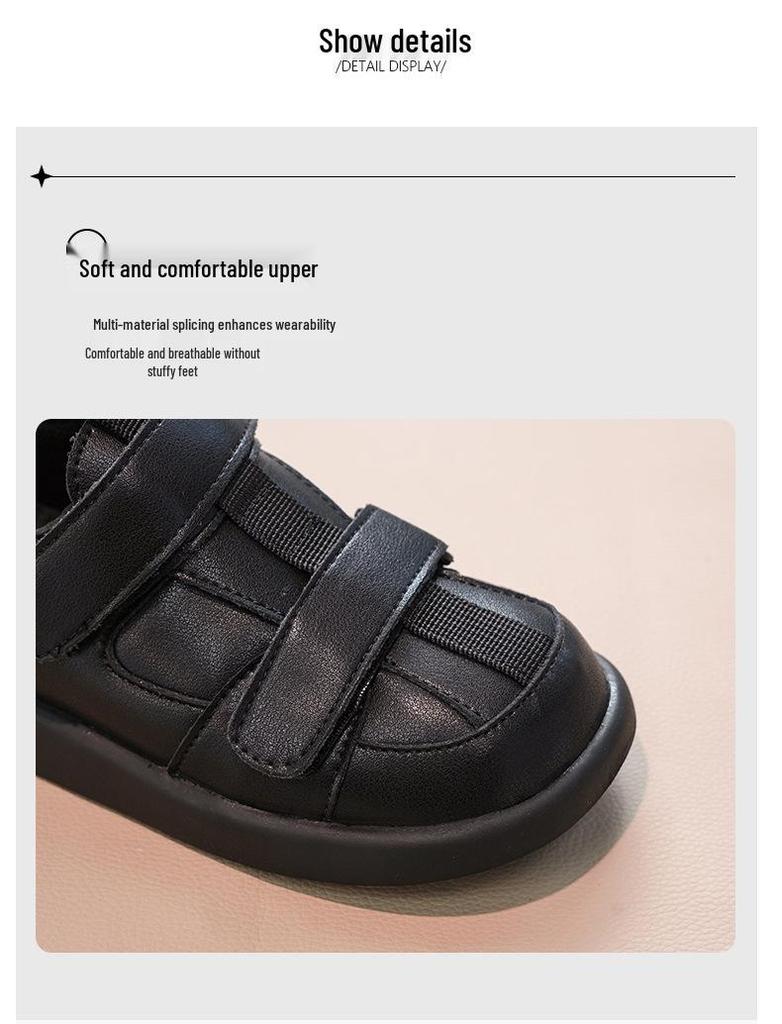 Spring 2026 Kids' Velcro Sports Shoes - Soft Sole, Casual, for Boys & Girls, Available for Middle & Big Kids