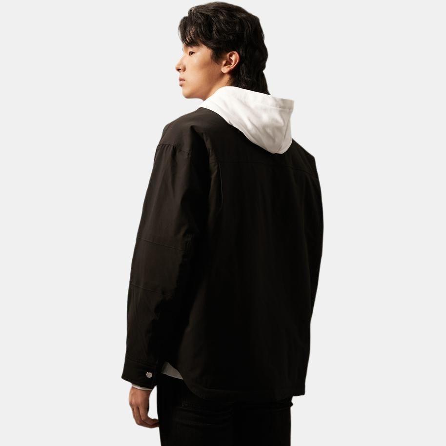 Calvin Klein Reversible Zipper Collar Jacket Men Outerwear Space-Black J326601