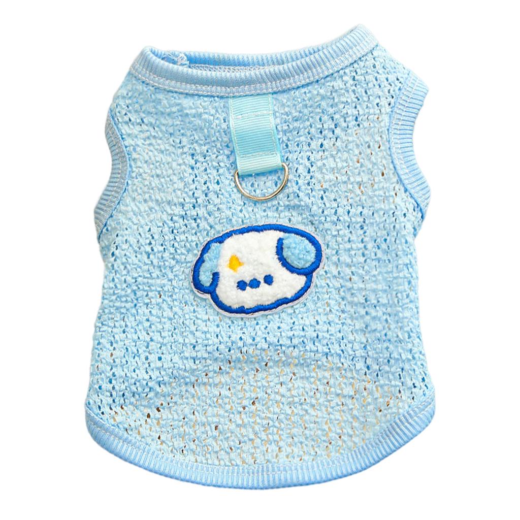Dog Vest Summer Tank Top Funny T-shirt for Small Dogs Pet Vest with Letter Printing Thin Clothing for Outdoor Activities