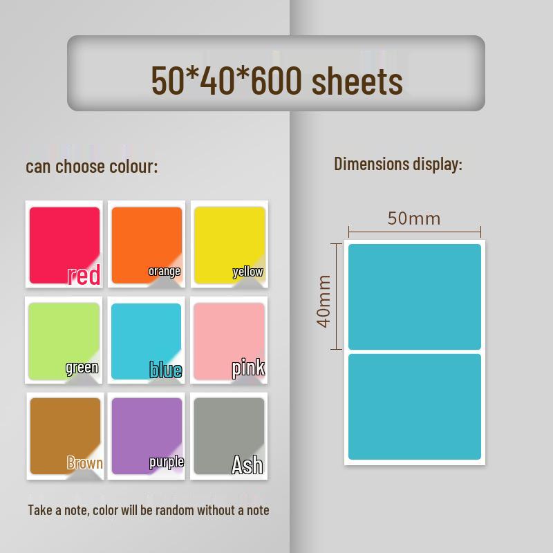 Custom Waterproof Multi-Color Thermal Paper Label: Oil-Proof, Self-Adhesive & Barcode-Ready