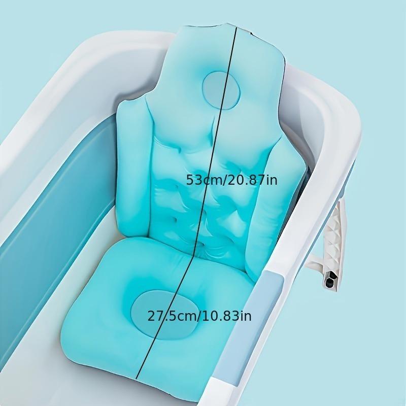 1pcs Bath Pillow Cushion with Anti-Slip Bathtub Seat Pad for Adults Eco-Friendly Bathing Mat & Shower Accessories