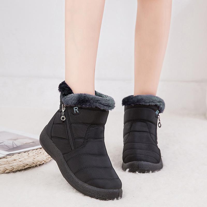 High Quality Winter Boots Women's Boots Mother Shoes Waterproof Ankle Boots Women Rain Warm Fur Foot