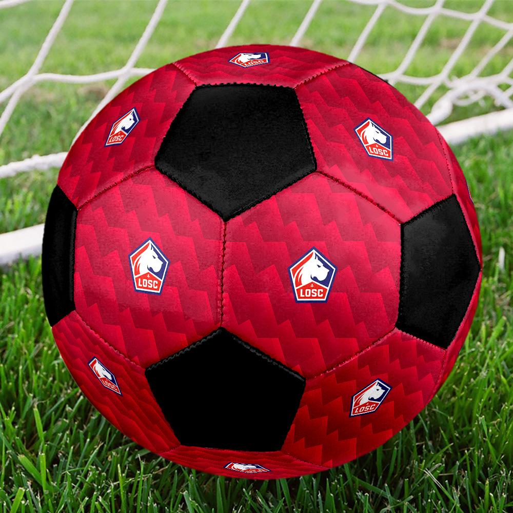 LOSC Lille Soccer Ball Colorful All Ages Machine Stitched PVC Competition Ready Durable High-Bounce.SIZE5