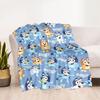 Bluey Adventure Blanket Soft & Cozy Throw For Sofa Couch Office Bed Picnics All-Season Use Modern Unique Gift for Family and Friends Y23