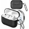 CCSmall for Apple AirPods Pro 3 Case with Carabiner Fiber Black