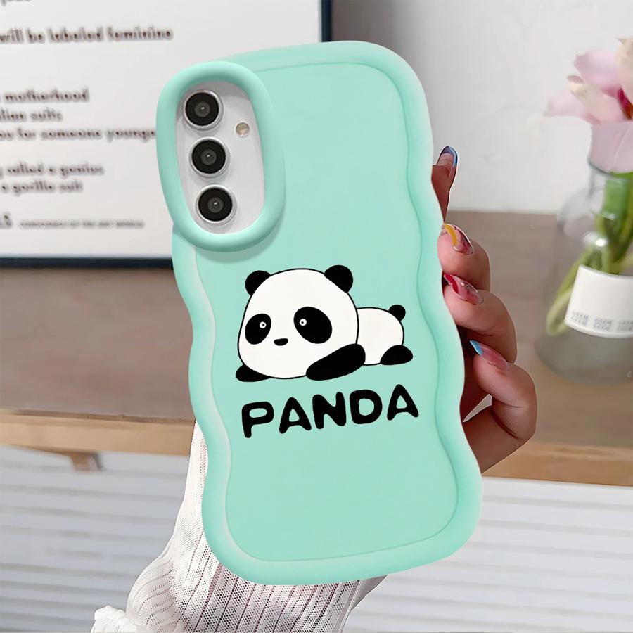 Soft Phone Cover Case for Samsung Galaxy A13 A52 A16 A14 A11 A15 A21s A12 A05 A33 A53 A06 A22 A23 A03 A04 Cartoon Panda