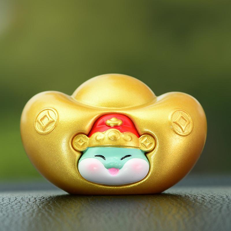 Zodiac Animal Resin Car Ornaments With Decorative Function For Chinese New Year Celebration