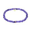 Purple Crystal Bracelet with 18 Carat Yellow Gold Finish - Aming