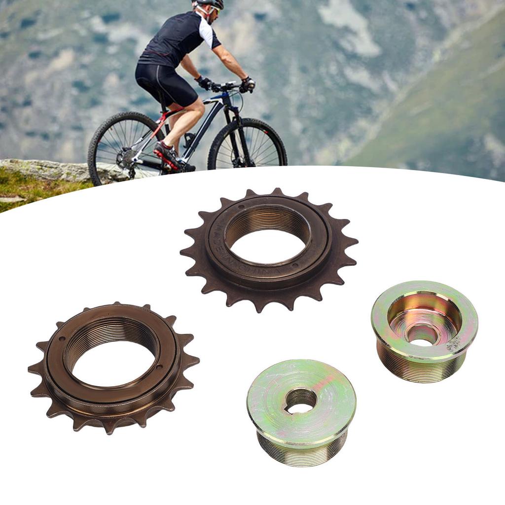 Bike Freewheel and Adapter Kit 16T 18T Flywheel Left Right Drive Adapter Set for Replacement