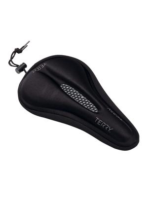 Terry Unisex Gel Bike Saddle Cover Indoor or Outdoor Super Soft Synthetic Gel Bicycle Contoured Shape with Center Recess for Exercise Bike Waterproof
