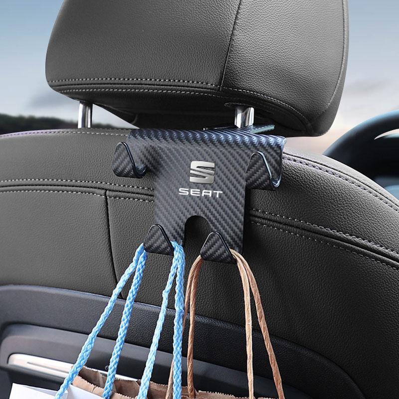 Car Seat Headrest Hook Universal Phone Holder Backseat Organizer For SEAT Leon MK1 MK2 MK3 5F Ibiza 6L 6J Altea Arona Tarraco Cupra Cordoba