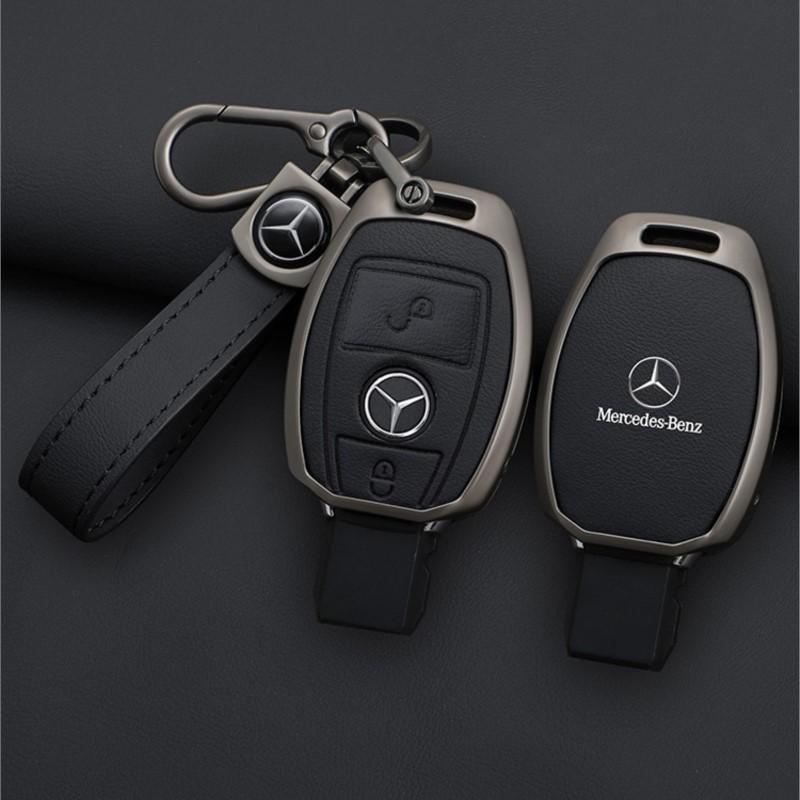 Zinc Alloy Leather Car Key Case Cover Shell Bag For Mercedes Benz A B C E Class GLS GLA GLK GLC CLS CLA W204 W205 W212 W463 W176 CH1