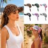 With Brim Sunshade Hats Printed Design Bandana Hat Trendy Turban Hats  for Women