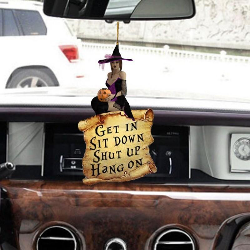 Bunter Acryl Hexenanhänger Auto Hängedekoration für Schlüssel oder Rucksackzubehör