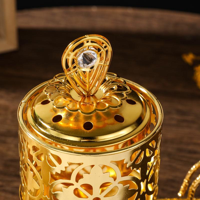 Ausgeschnittene Kohle-Räucherschalen Kreativer Eisenkunst-Kegelräucherständer Für Aromatherapie Nahöstlicher Arabischer Räucherkessel