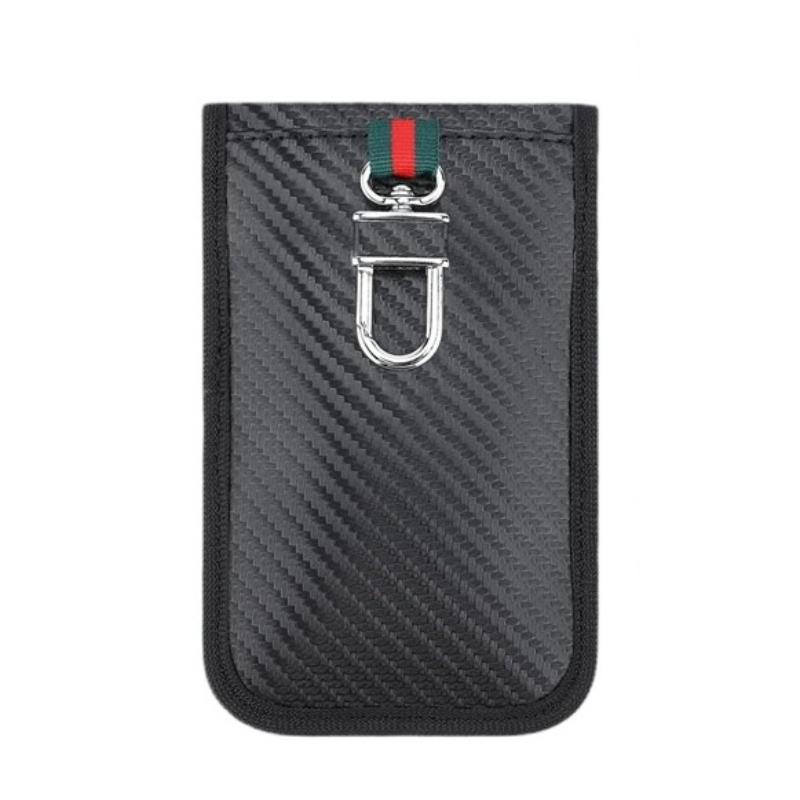 Durable Compact RFID Blocking Car Key Bag Portable Signal Shield Protector Keyless Entry Anti Theft Secure Storage Auto Case Bag