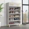 VidaXL Shoe Cabinet Concrete Grey 60x35x105 Cm Engineered Wood 812784