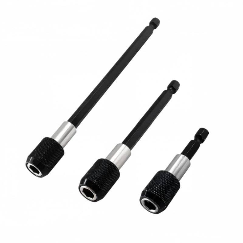 3PC Extended Hex Shank Quick Release Self-Locking Rod with Magnetic Extension