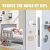 6Pcs Clear Silicone Door Stopper Wall Protector Self-Adhesive Door Handle Bumper Guard Noise Dampening Anti-Collision Mute Pad for Home Kitchen Office