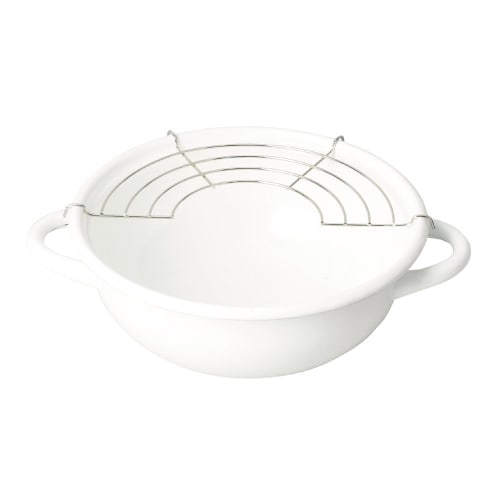 Pearl Metal 20cm Enamel Bran Kitchen Tempura Pan HB-3677