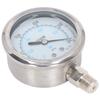 Vacuum Pressure Gauge Test Meter 1 4in NPT Dual Scale Stainless Steel for Water Oil ‑0.1‑0Mpa