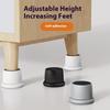 2Pcs Plastic Furniture Leg Levelers Adjustable Height Support Pads Furniture Risers for Uneven Floors Enduring
