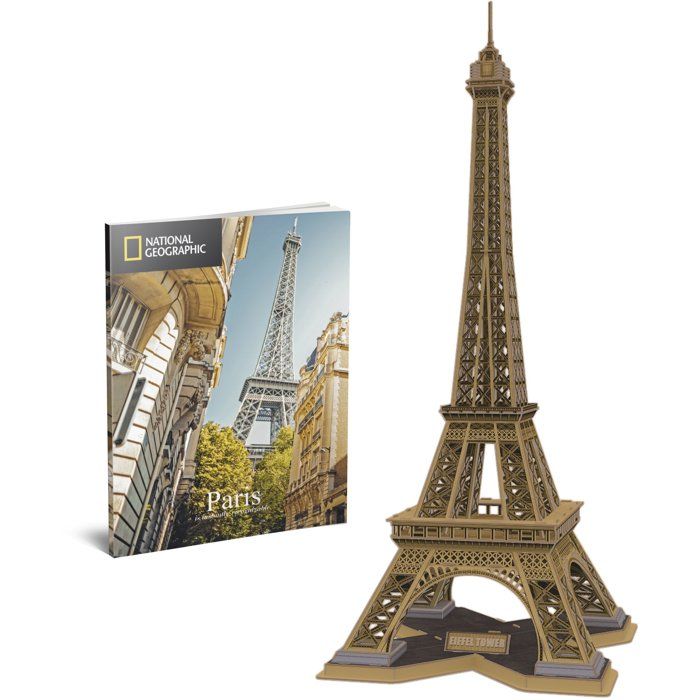 Puzzle 3D - Tour Eiffel - EXPLORA - 540203 - 80 pièces - Niveau 5 - Sans colle - Dès 8 ans