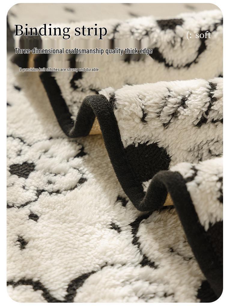 Shu Cotton Velvet Floral Jacquard Non-Slip Sofa Cushion, Thick Cream Style Cover for Autumn/Winter 2025