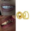 Hip Hop Teeth Jewelry Round Star Shape Dental Accessory Copper Texture Suitable for Adults Teens and Cosplay Enthusiasts