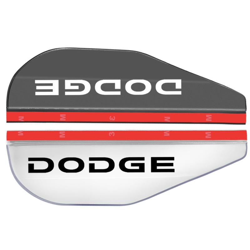 2Pcs Car Rear View Side Mirror Rain Board Eyebrow Sticker for Dodge Journey Ram 1500 Durango Challeager NITRO SRT Charger