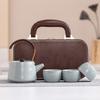 Ge Kiln Travel Tea Set, Convenient Express Cup, One Pot and Three Cups, Company Activities, Annual Meeting Gifts