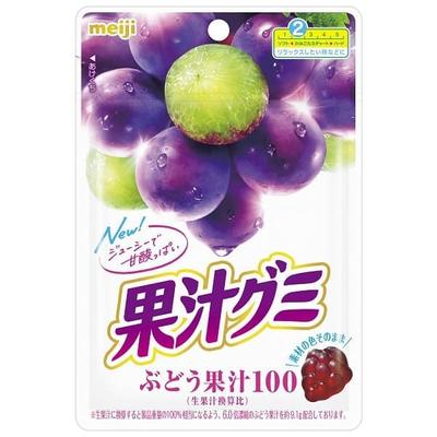 MEIJI Meiji Fruchtsaft Gummi Trauben 54g Eigenschaften: Kaubar und entspannend, leicht zu essen“ fruitCha Eigenschaften: Kaubar und entspannend, leicht zu essen“