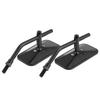 1 Pair of Rectangle Motorcycle Side Mirror Rear View Mirror for Motorcycle Black