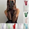 Women Mesh Gloves Tulle Ultra Full Finger Elbow Long Gloves Vintage Sunscreen Gloves Wedding Bride Dress Mittens For Party Dress