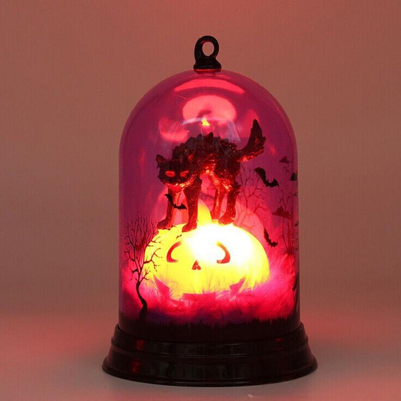Halloween Christmas Pumpkin Witch Night Led Light Lamp Decoration Party Holiday