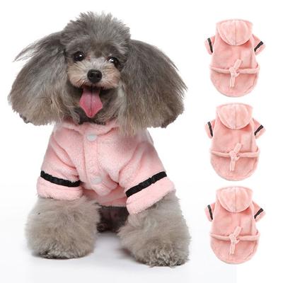 Absorbent Dog Bathrobe Quick-drying Dog Towel Cute Puppy Robe  Cat