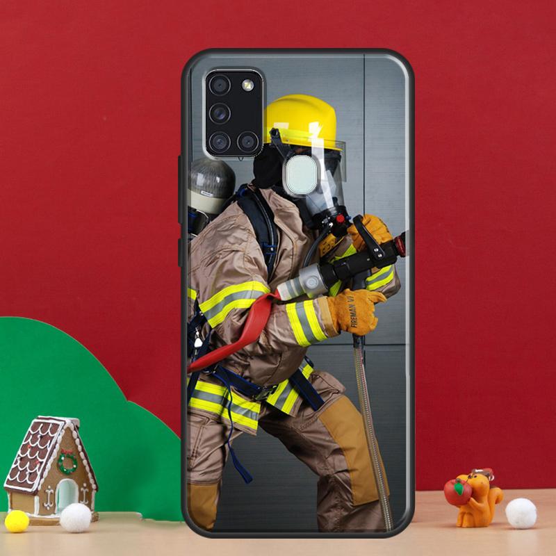 Firefighter Heroes Fireman Case For Samsung Galaxy A54 A34 A14 A51 A71 A50 A52S A12 A22 A32 A52 A53 A33 A13 Cover Coque
