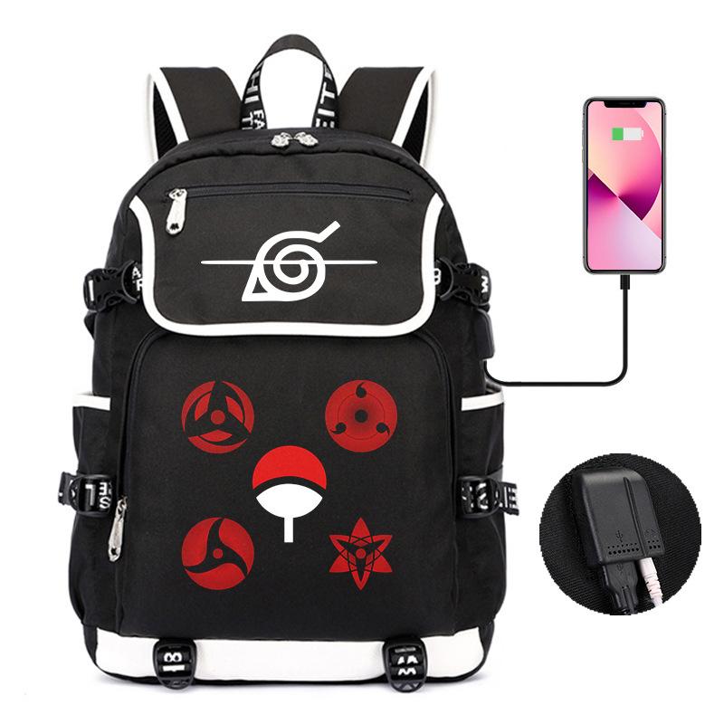 Backpack Day Manga Cartoon Printing Student School Bag Business Large Capacity Usb Computer Bag