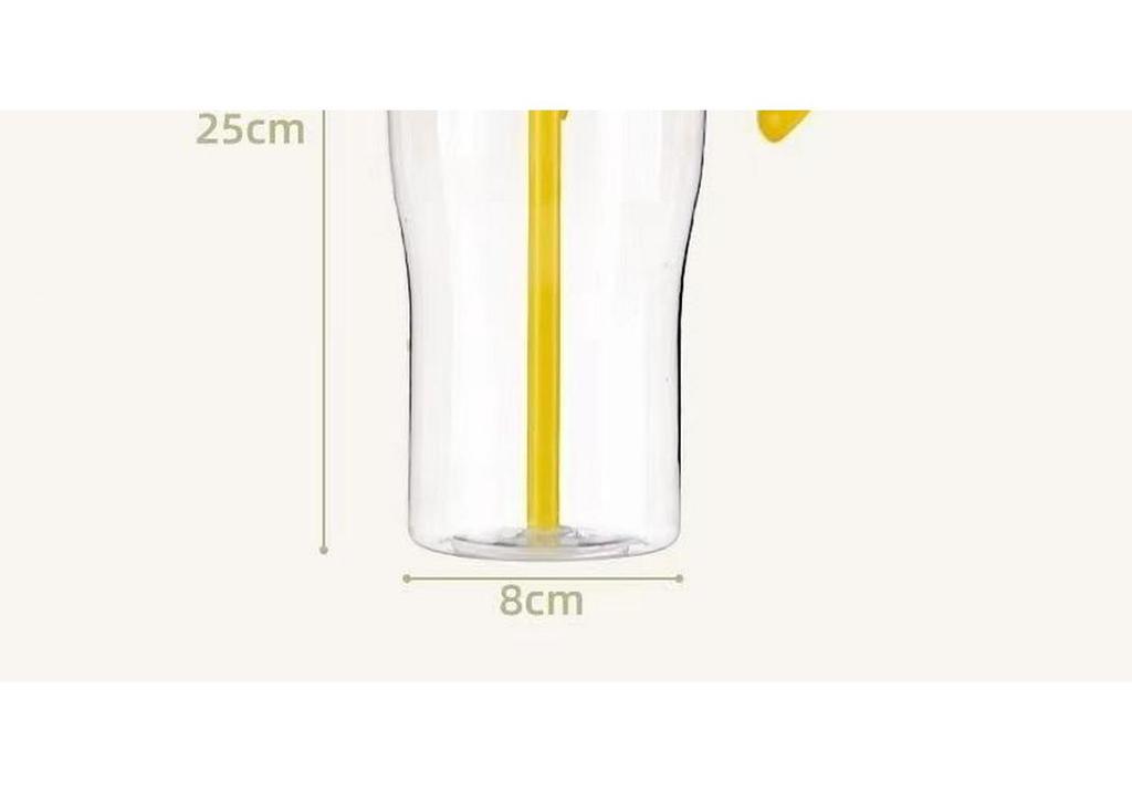 Large Capacity Cute Summer Water Cup for Girls - Portable, High-Temperature Resistant Straw Cup for Office