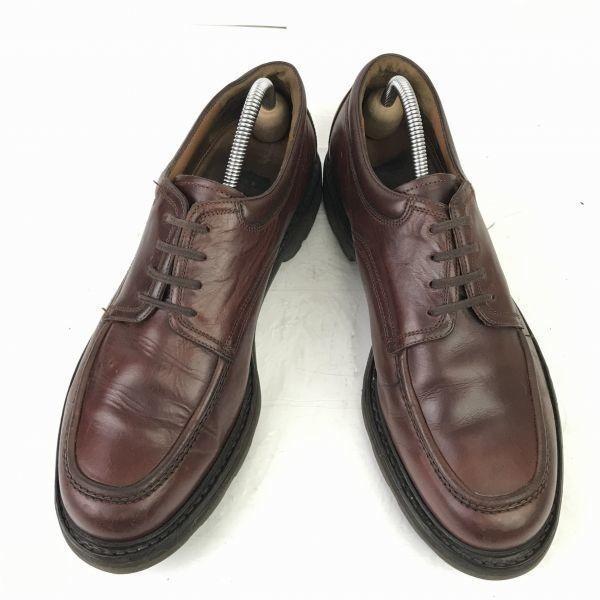 Netherlands Van Bommel Leather U Tip 9.5 28 Red Brown Dress Shoes Business(USED)