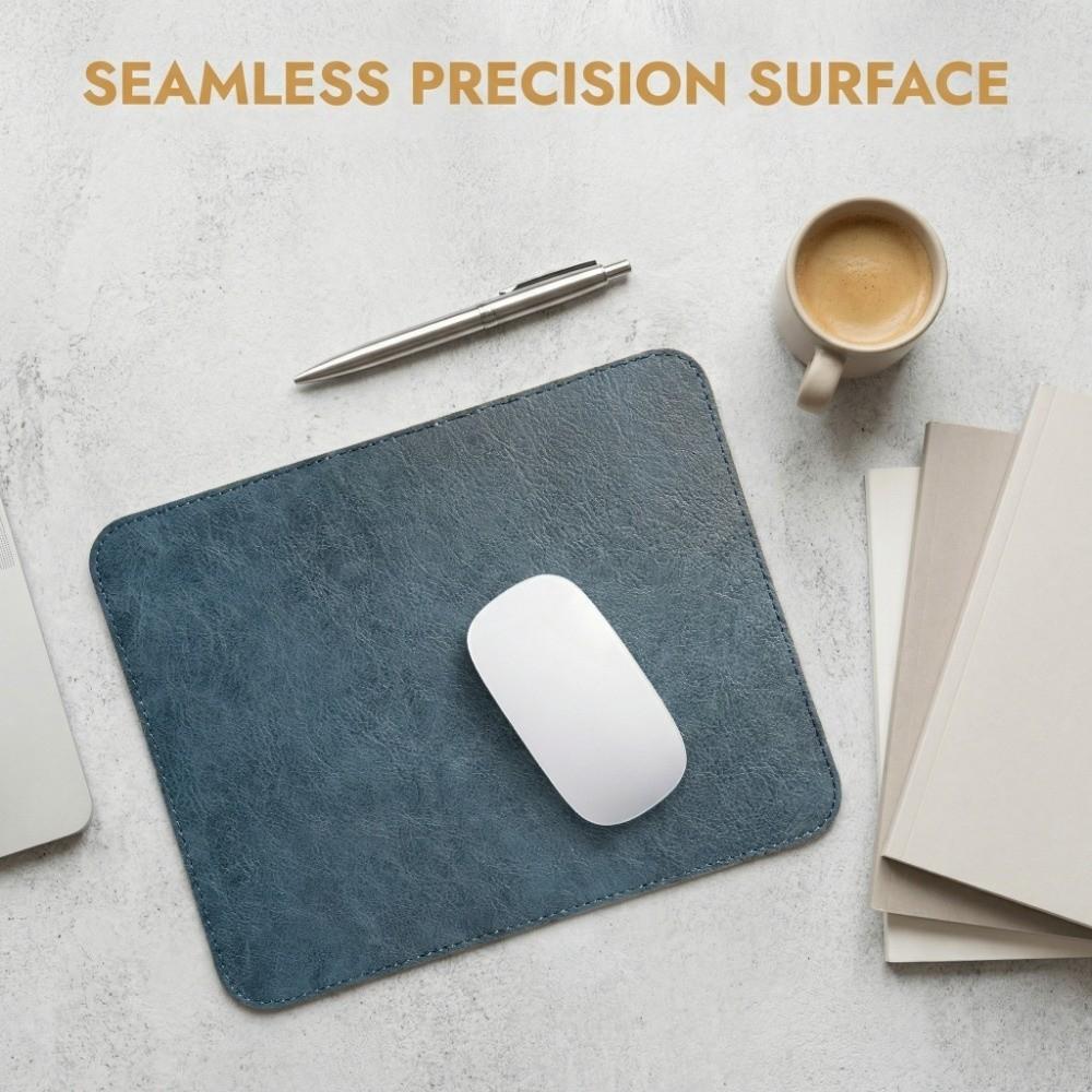 Non-slip Double-sided Mouse Pad Cowhide Leather Texture Mousepad High Quality Mice Mat Students