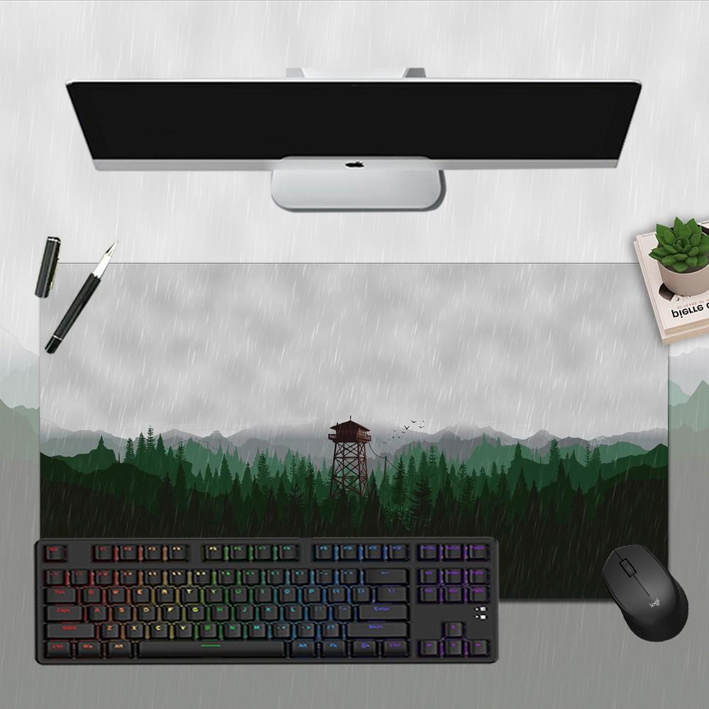 Deep Forest Firewatch Mousepad Boy Pad Natural Rubber Gaming Mousepad Desk Mat Size For Gameing World Of Tanks CS GO Zelda