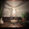 Rustic Farmhouse Glass Jar Candle Flower Holder  Fits Standard 1 Quart Mason Jars