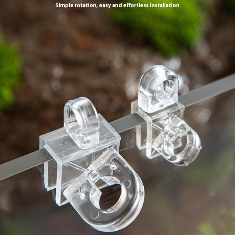 Aquarium Water Inlet Outlet Pipe Fixing Clip Fixture Clamp Fish Tank Feeding Hose Clamps Water Hose Holder Aquarium Accessories