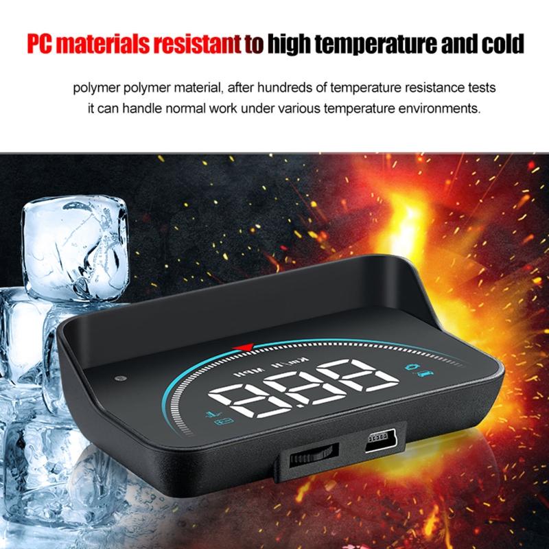 Car HUD Head-Up Display Car-Styling Overspeed Warning Projector for Safe Driving