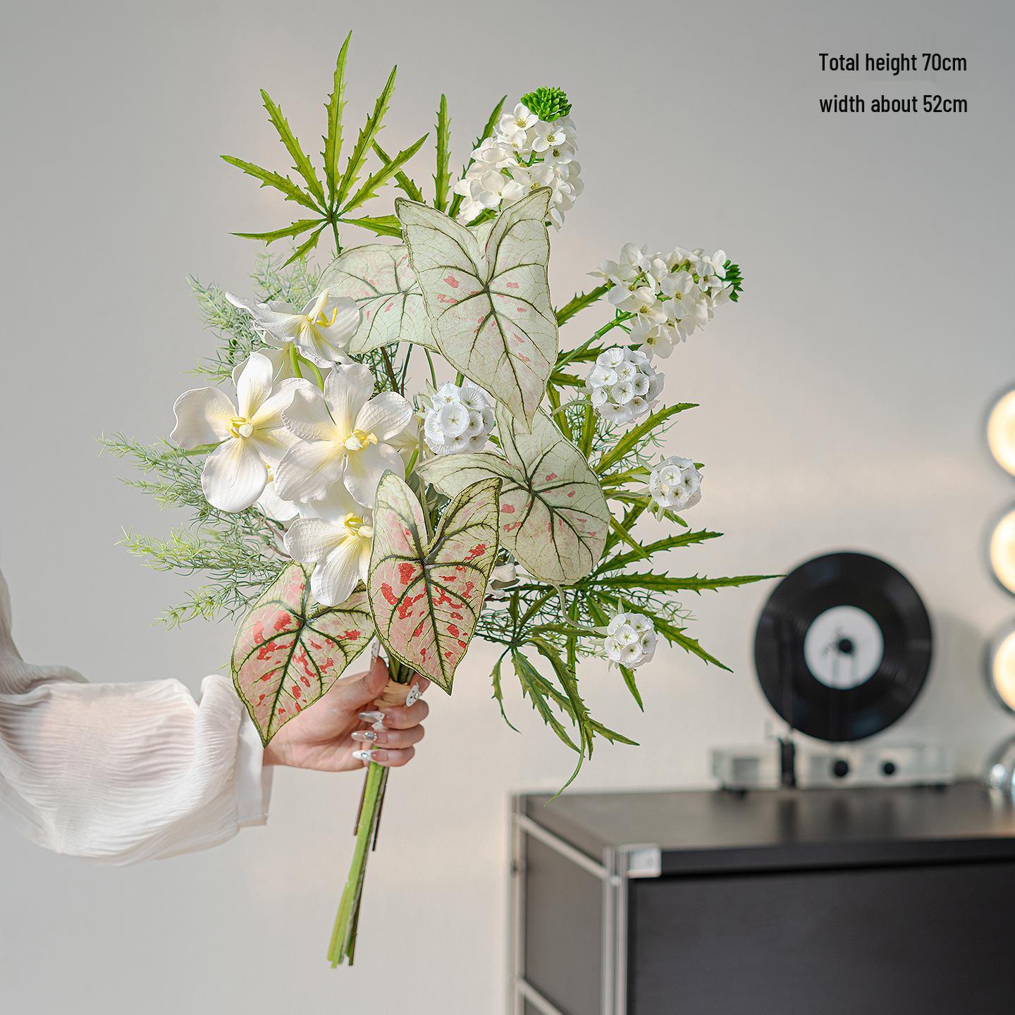 Роскошный Биомиметический Цветочный Букет: Элегантное искусственное цветочное украшение стола для свадеб и мероприятий