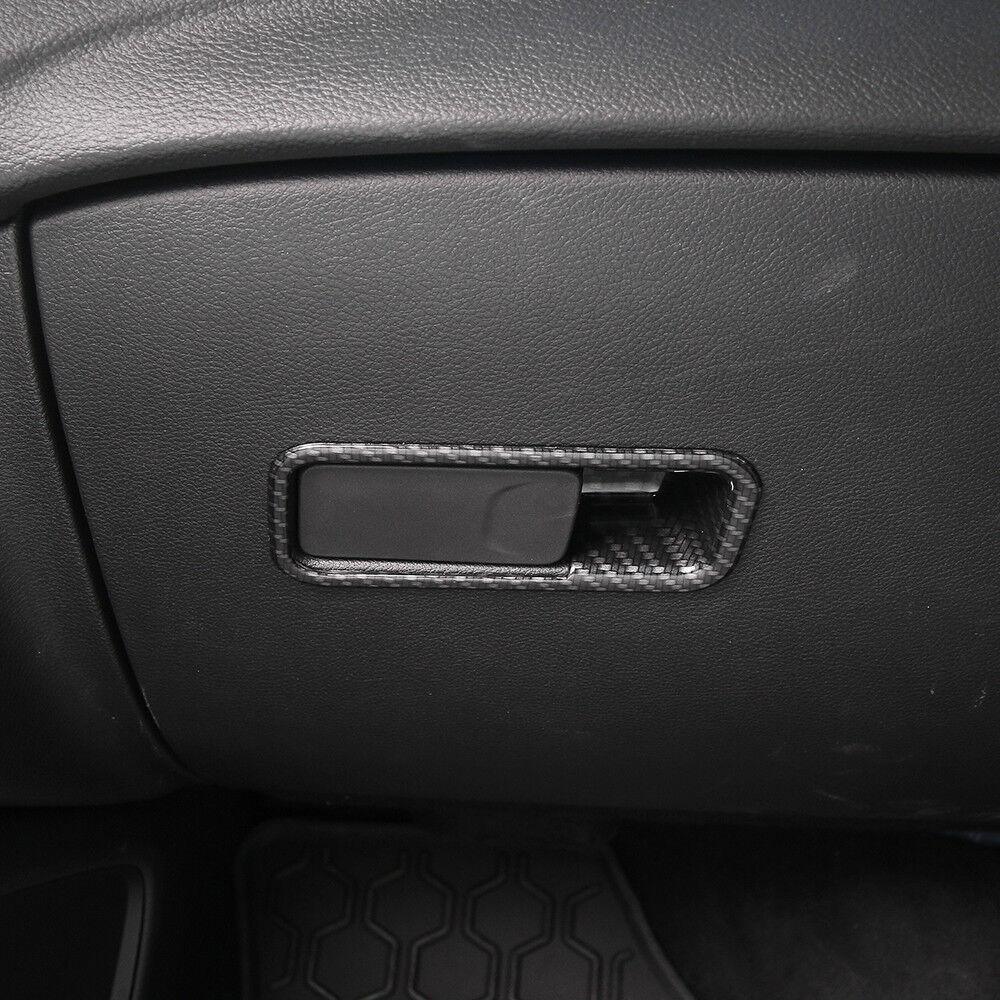 Co-pilot Storage Box Handle Bowl Cover Trim For Jeep Compass 2017+ Carbon Fiber