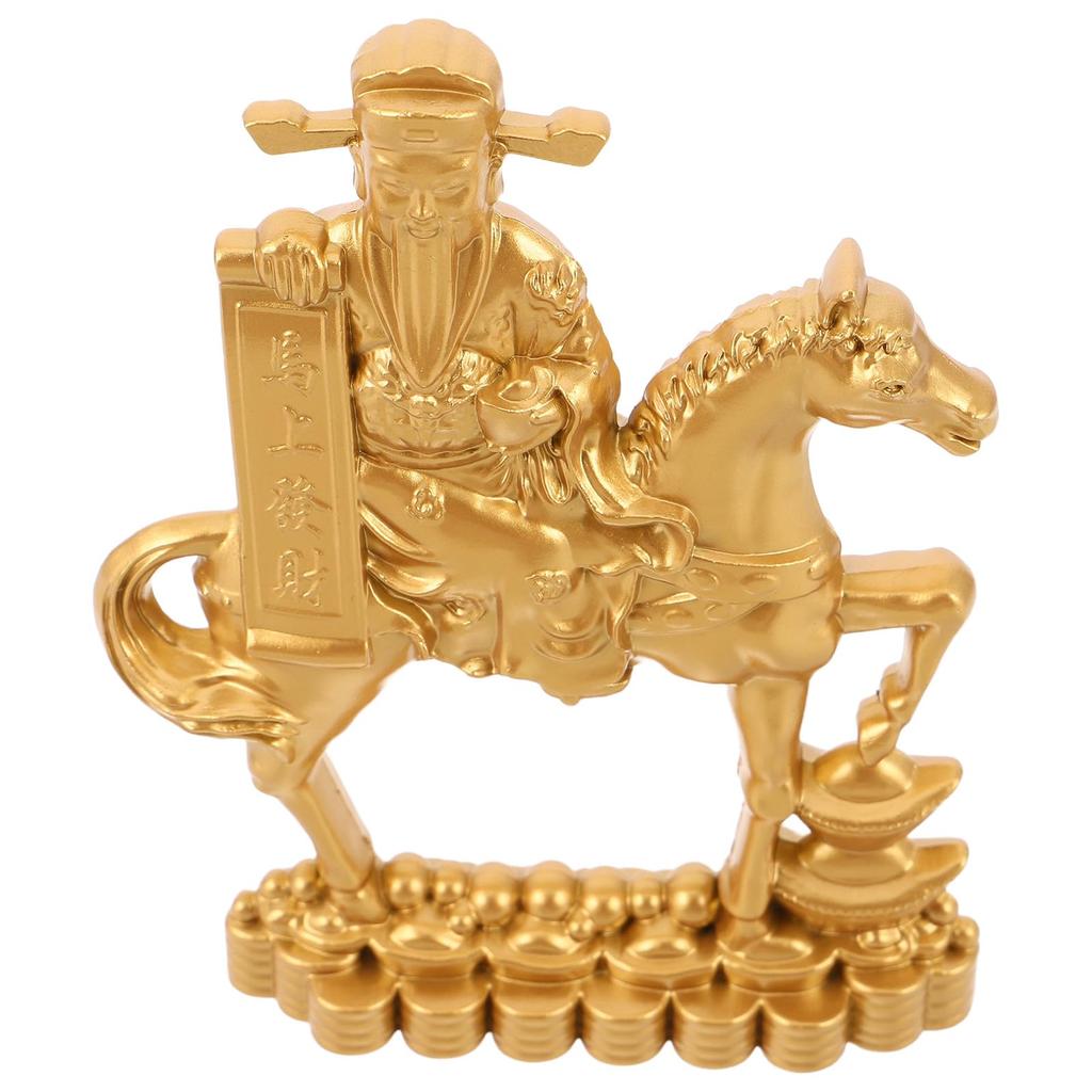 Amosfun 2026 Year of the Horse Zodiac Figurine, Metal Miniature Horse Statue, Symbol of Good Fortune, Wealth and Success, New Year's Table Decoration,