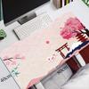 Rosa Kirschblüten Speed-Locking-Rand Großes Natürliches Gummi-Mauspad Wasserdichtes Gaming-Schreibtisch-Mauspad Tastaturmatte Für Damen